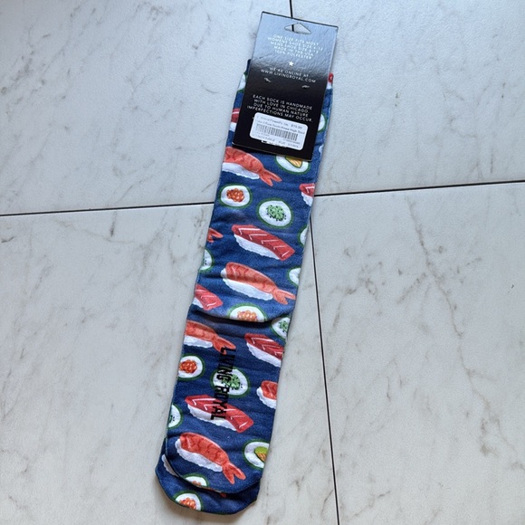 Blue Sushi Socks - Picture 2 of 3